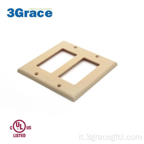 Decorazione di vendita calda GFCI Outlet 3-gang Switch Plastic